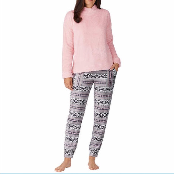Jane and Bleecker Other - Jane and Bleecker Cozy Pink Lounge Jogger PJ Set